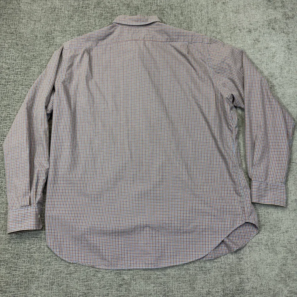 Polo Ralph Lauren Shirt Mens XXL Red Blue Plaid Long Sleeve Stanton‎ Classic Fit